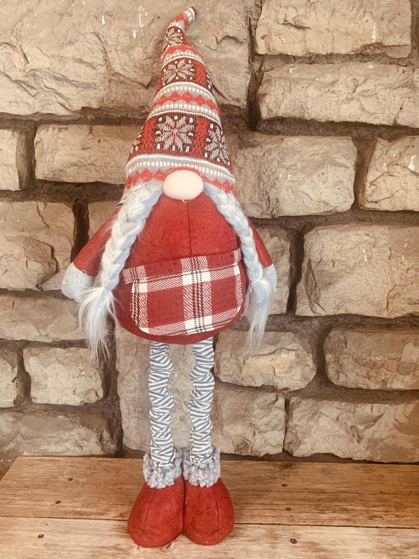 Scarlet and Buck Gnome With Stretch Legs