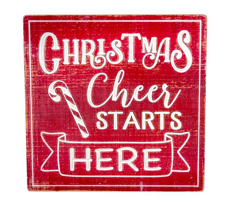 Christmas Cheer Starts Here Sign