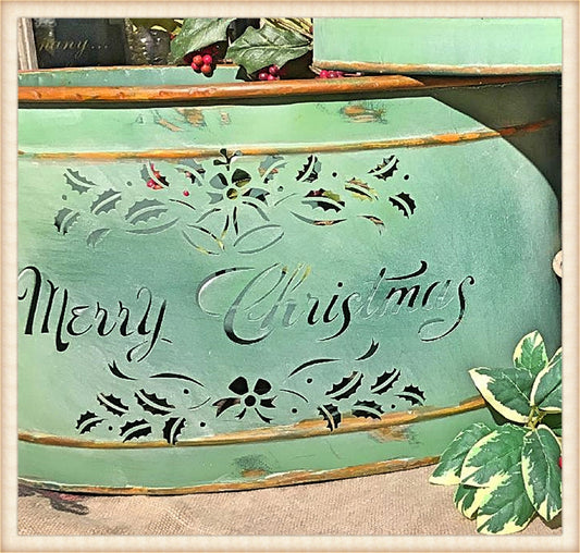 Medium Merry Christmas Bucket