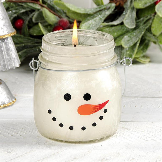 Snowman Head Candle - Twisted Peppermint