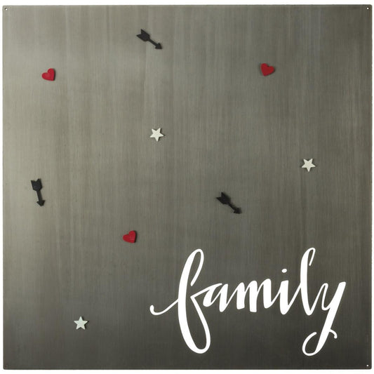 Metal Magnet Board Family Sign