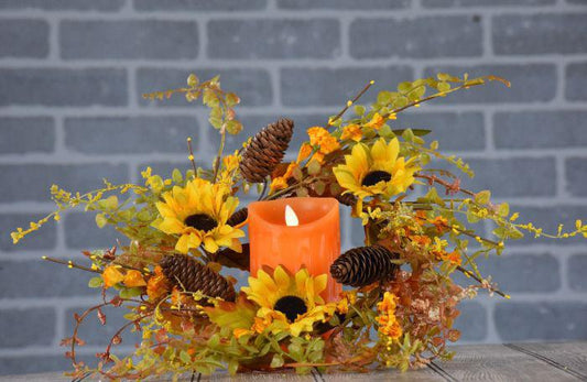 Sunflower Delight Candle Ring