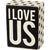 I Love Us Sign