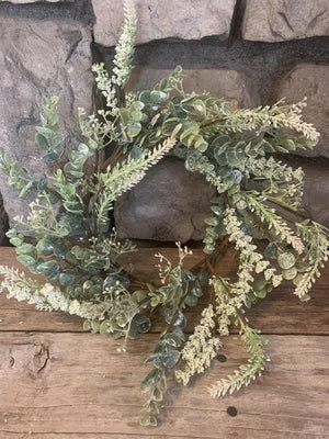 Succulent Leaf & Tiny Flower Candle Ring