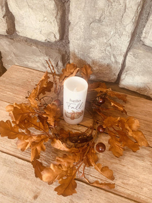 Oak & Acorn Candle Ring
